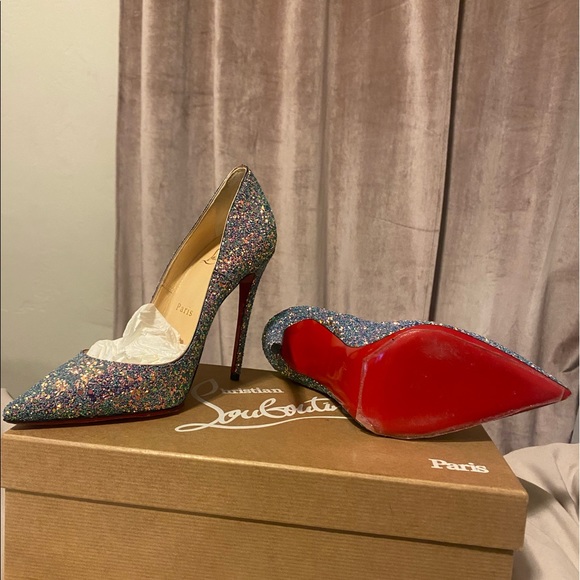 NWB 35.5 so Kate Christian Louboutin’s glitter dragonfly - Picture 7 of 11